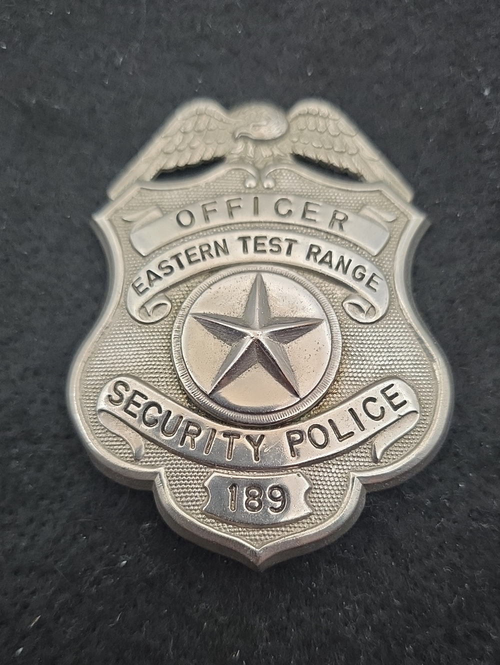 US Air Force Eastern Test Range Officer Pin #189 Low Number